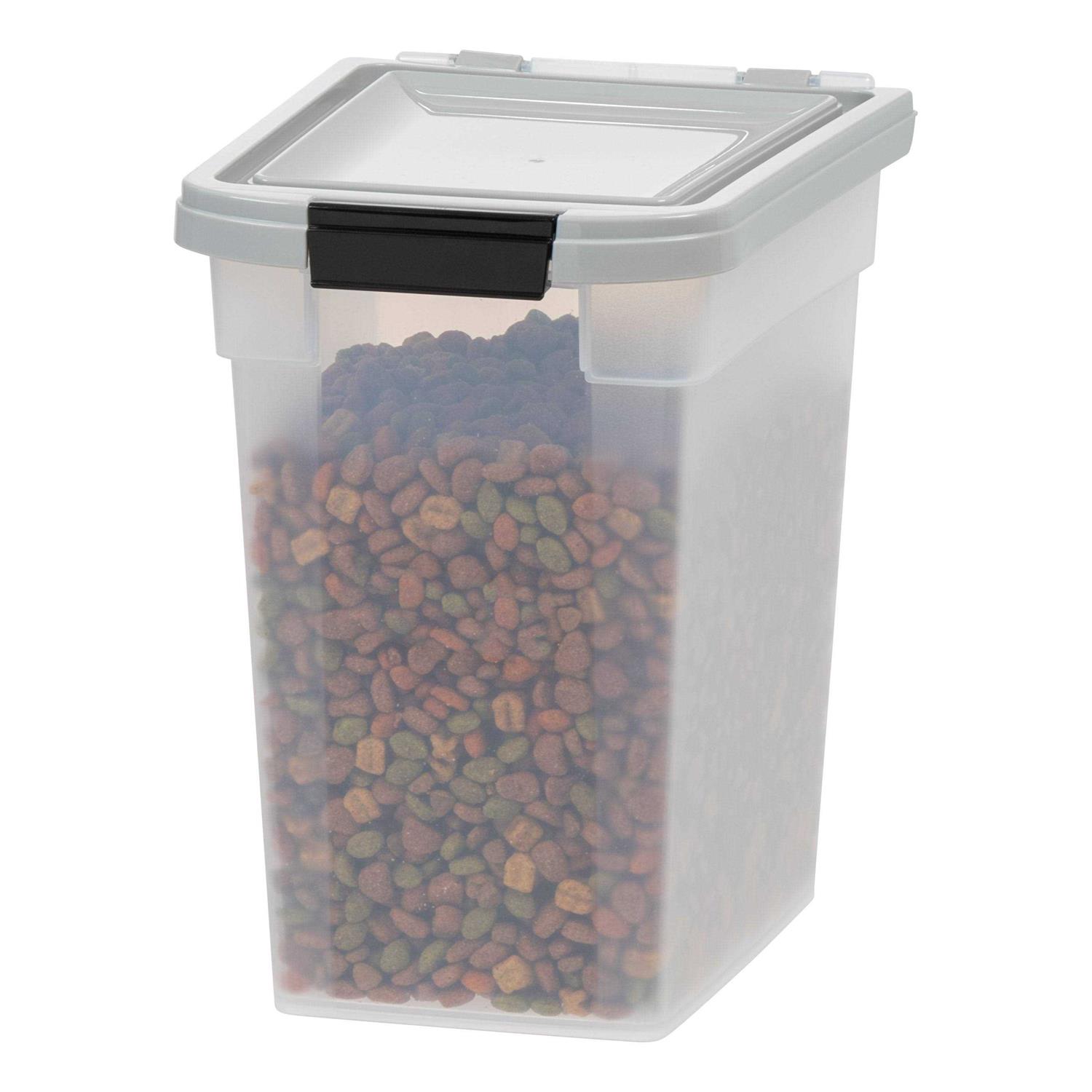 IRIS USA 25lbs 12.75qt3.1gal Airtight Pet Food Storage Container - Nail Gallerys