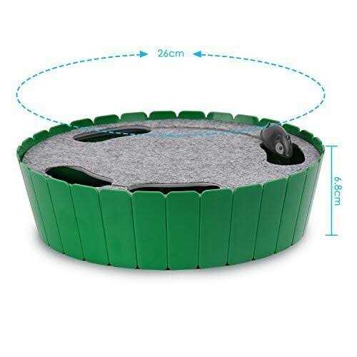 Pawaboo Interactive Cat Toy with Running Mouse, Electronic Motion Cat Toy Automatic Teaser for Indoor Cats, Pop and Play Hide Seek Cat Toy Hunting - Nail Gallerys