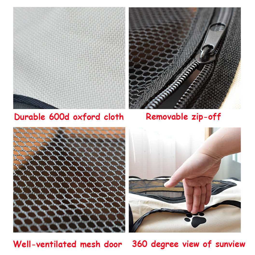 BODISEINT Portable Pet Playpen Dog Playpen Foldable Pet Exercise Pen Tents Dog Kennel House Playground for Puppy Dog Yorkie Cat Bunny Indoor - Nail Gallerys