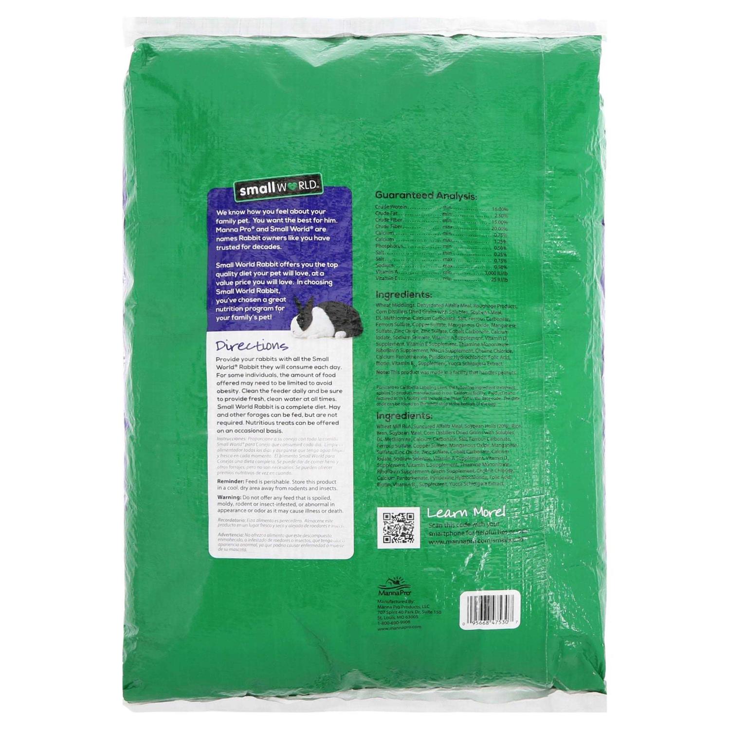 Small World Complete Rabbit Feed with Vitamins and Minerals - Nail Gallerys