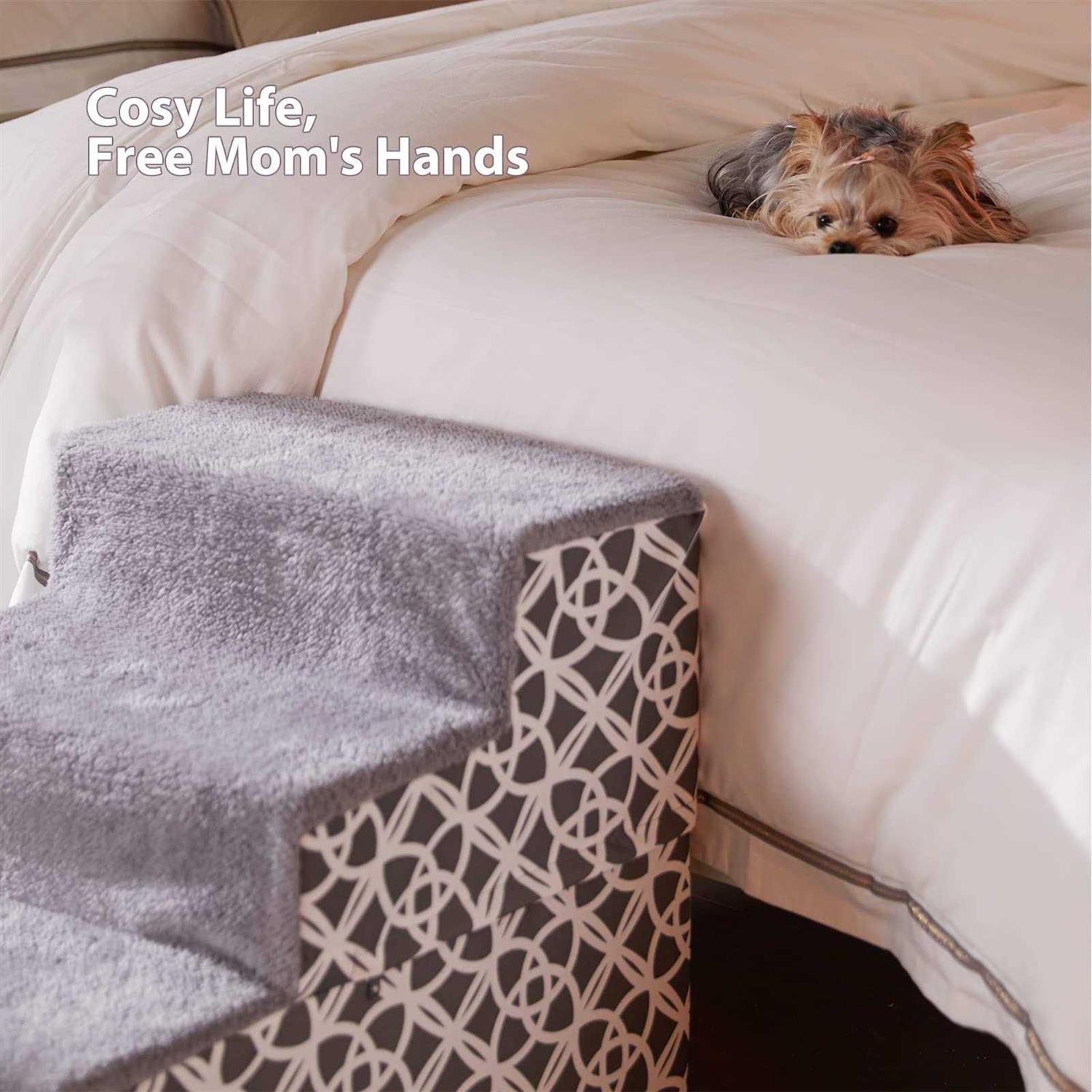 BFPETHOME Dog Stairs and Steps, for Small Medium Dogs and Cats, Pet Stairs and Dog Foam Steps for High Bed and Couch - Nail Gallerys