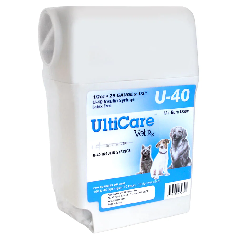 UltiCare U-40 Insulin Syringes with Sharps Container, 100 Count - Nail Gallerys