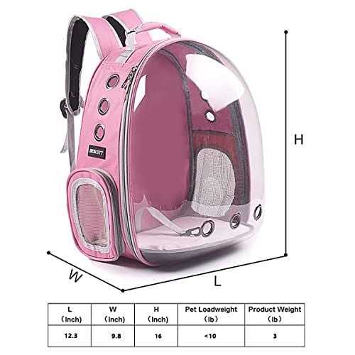 BEIKOTT Cat Backpack Carriers Bag Dog Backpack Pet Bubble for Small Cats Puppies Dogs Bunny - Nail Gallerys