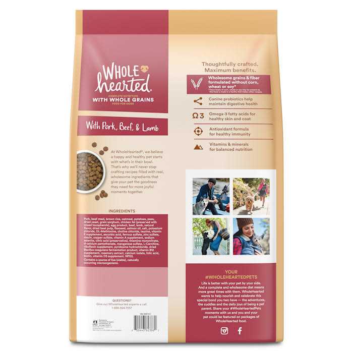 WholeHearted Whole Grains with Pork Beef & Lamb Dry Dog Food - Nail Gallerys