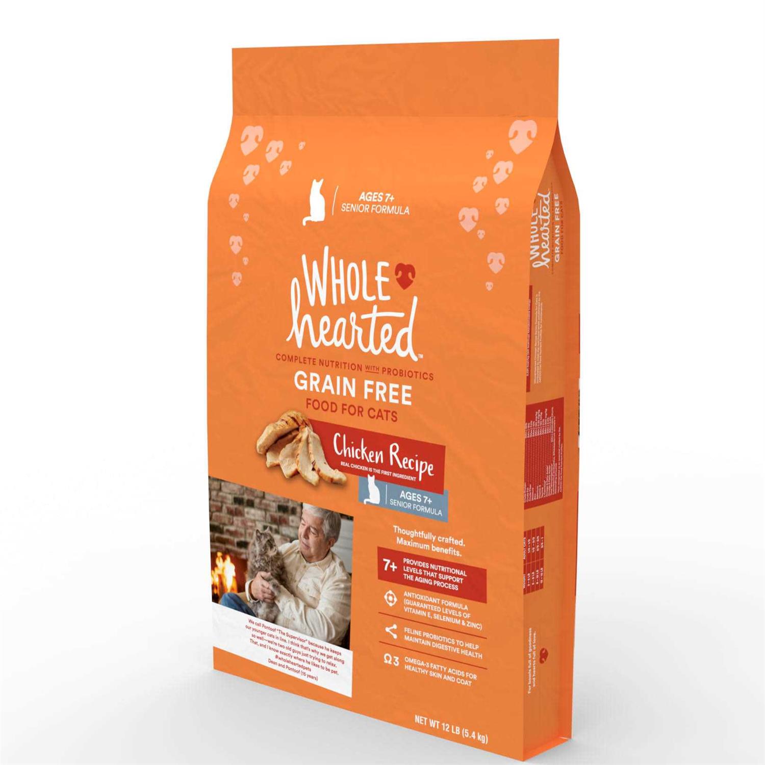 WholeHearted Grain Free Senior Chicken Recipe Dry Cat Food - Nail Gallerys
