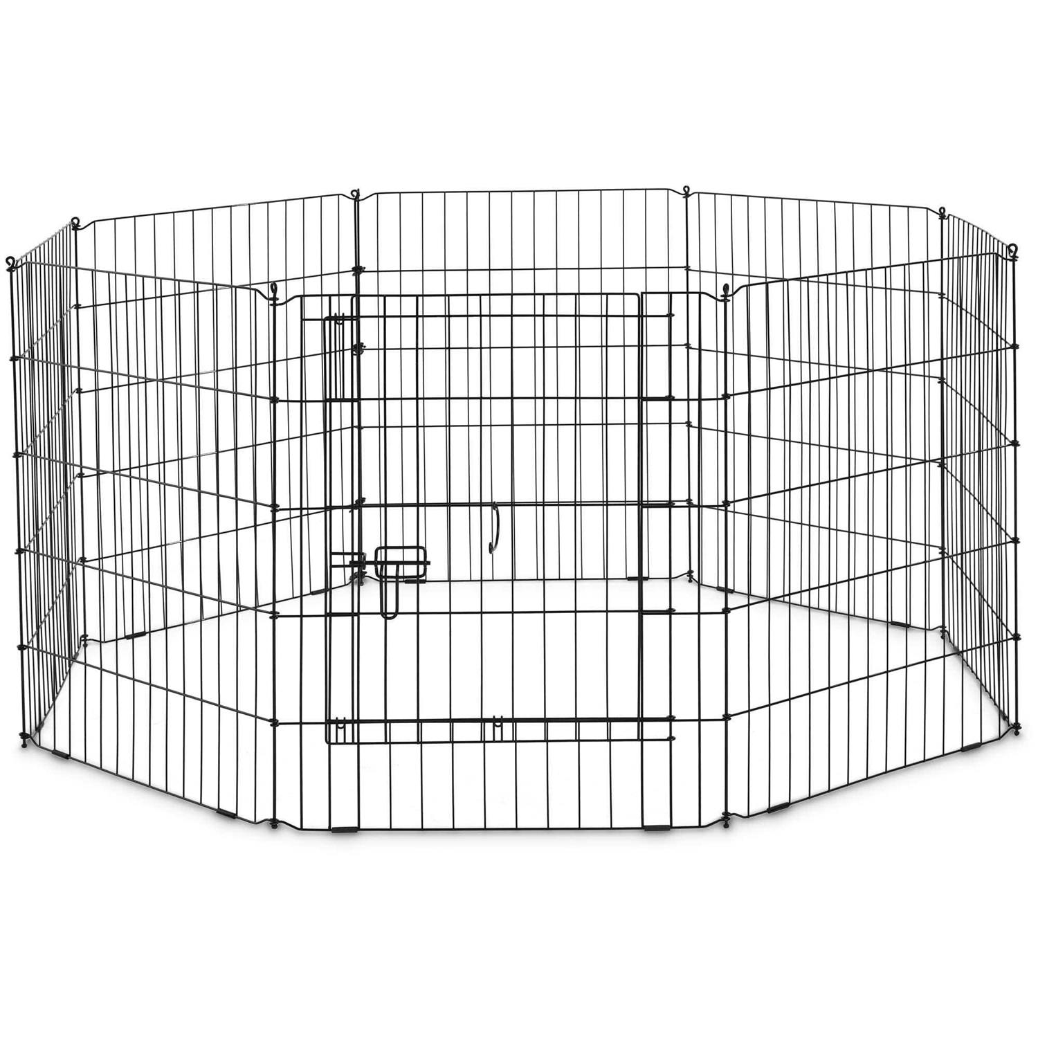 EveryYay Stretch Your Legs Adjustable Black Exercise Pen for Dogs - Nail Gallerys