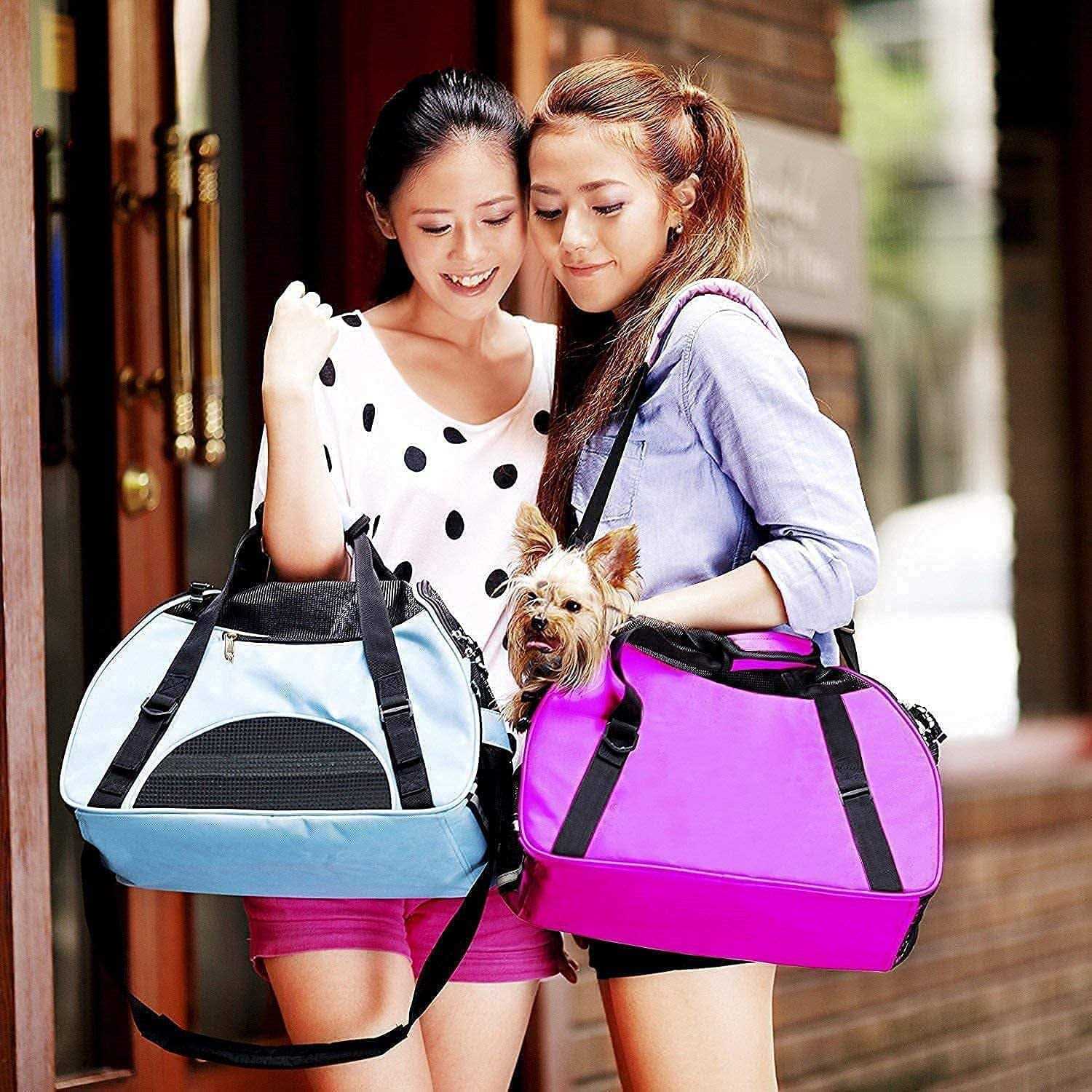 ZaneSun Cat Carrier,Soft-Sided Pet Travel Carrier for Cats,Dogs Puppy Comfort Portable Foldable Pet Bag Airline Approved - Nail Gallerys