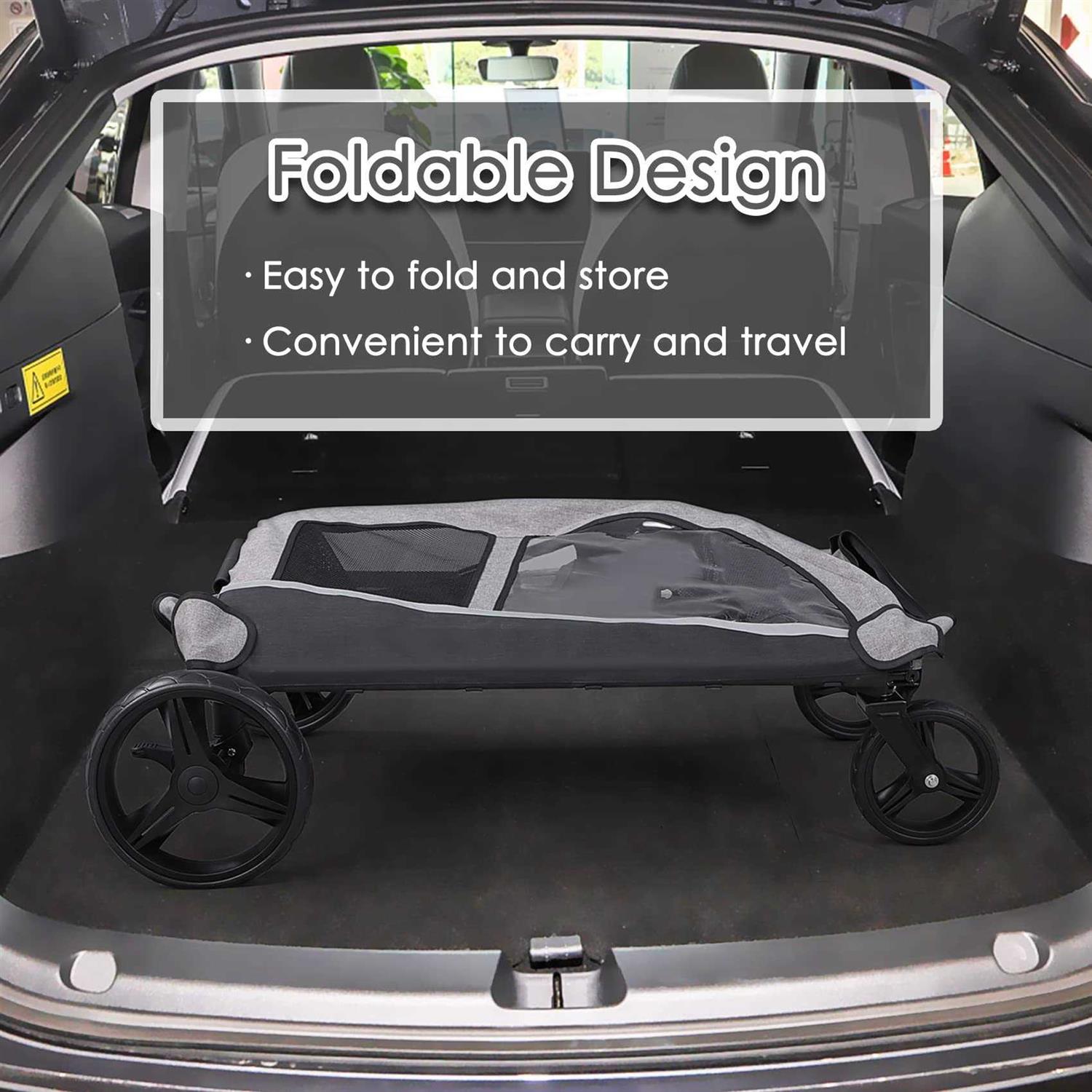 Saudism Dog Stroller For Large Dogs Extra Large Pet Stroller For For Medium Dogs - Nail Gallerys