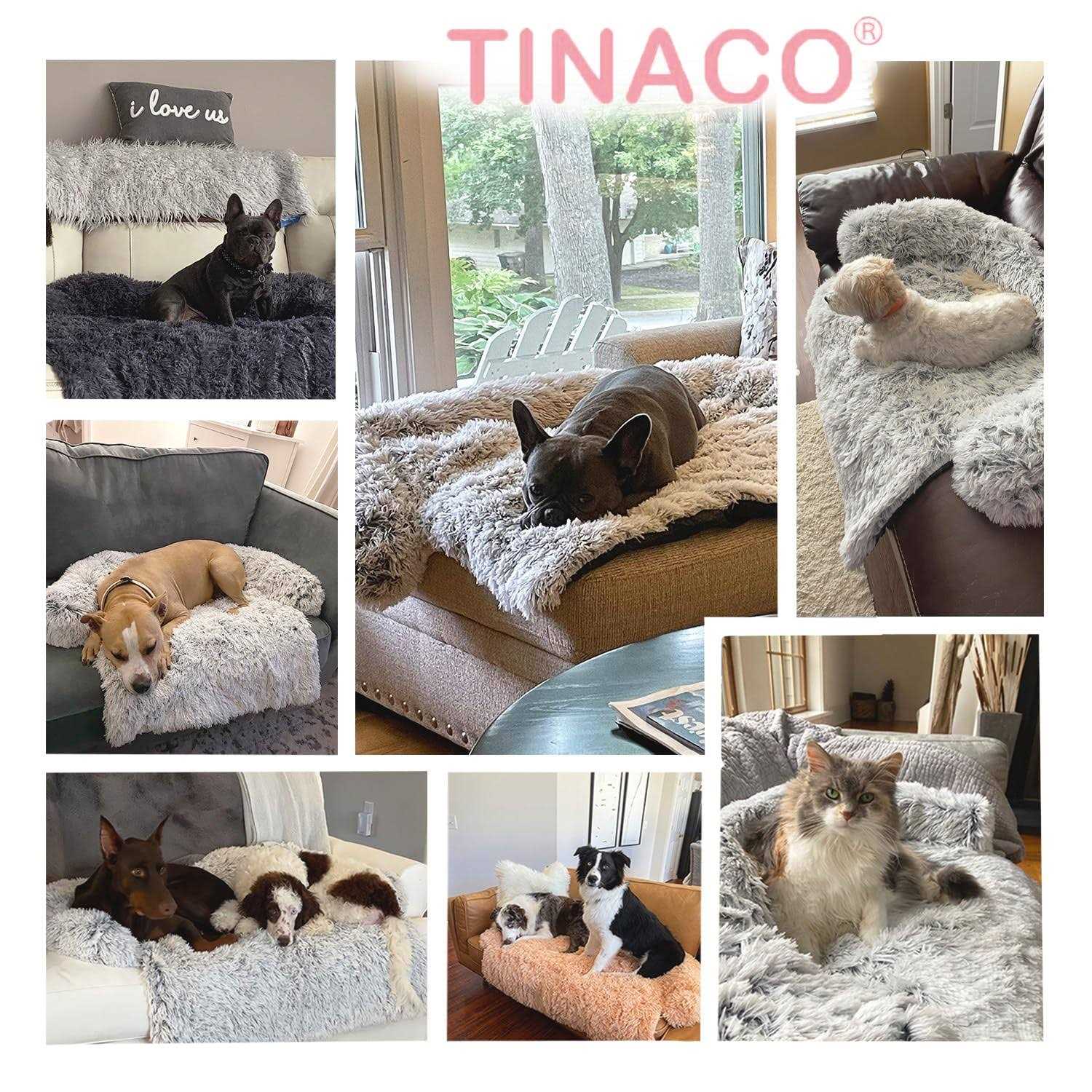 Tinaco Luxurious Calming Dogscats Bed Mats Washable Removable Couch Cover - Nail Gallerys