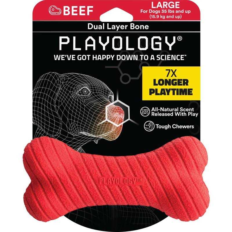 Playology Dual Layer Bone Dog Toy - Nail Gallerys