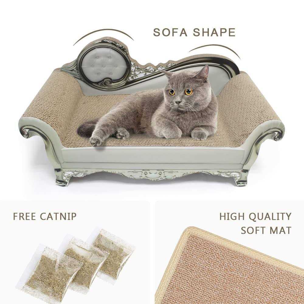 SONGWAY Cat Scratcher Sofa Bed Corrugated Cardboard Scratching Lounge Luxury Scratching Post Furniture Protecter with Textured - Nail Gallerys