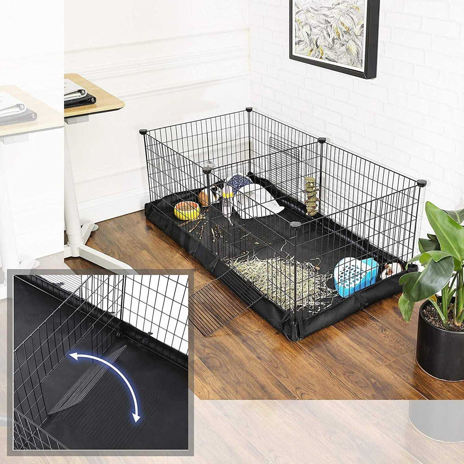 SONGMICS Pet Playpen with Divider Panel - Nail Gallerys