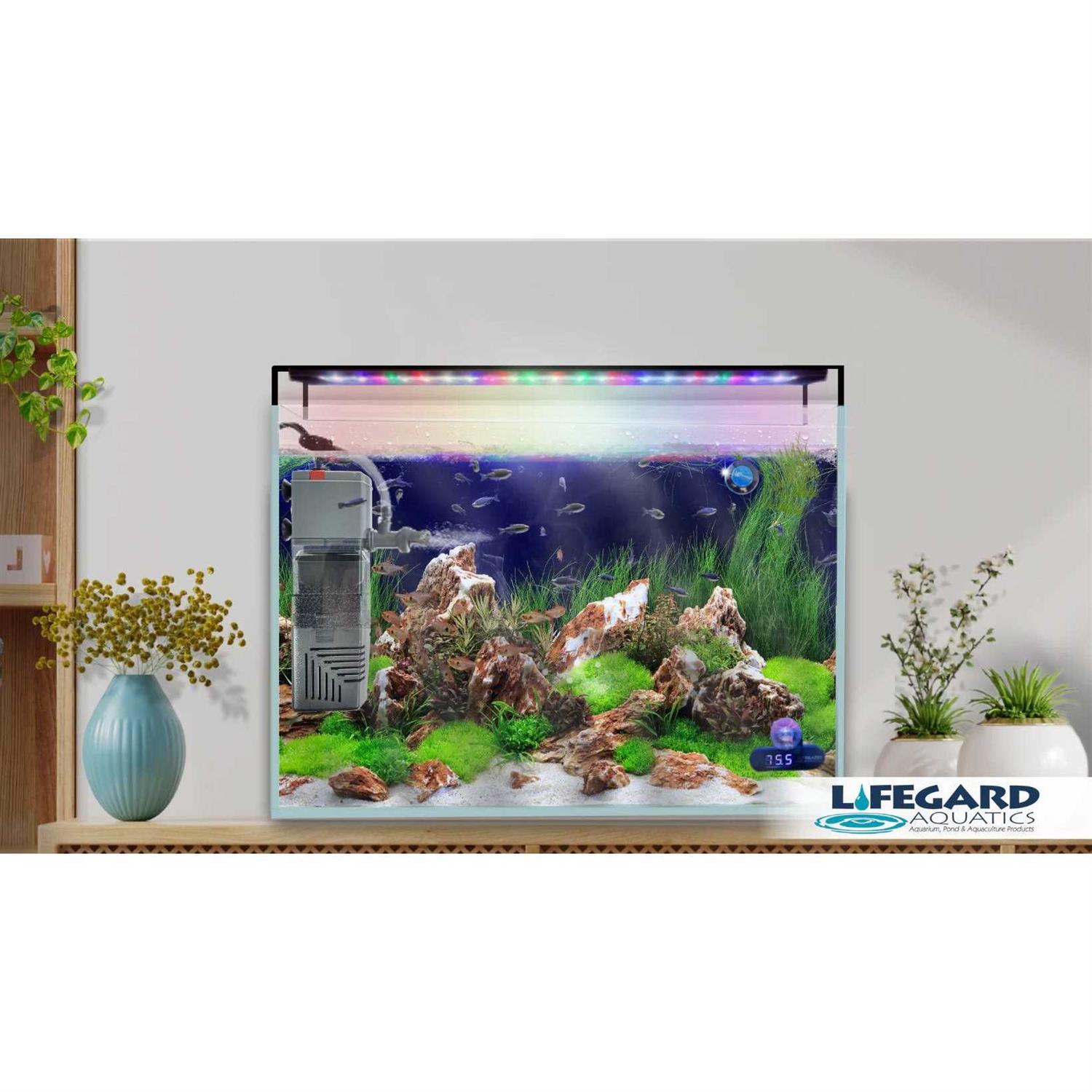 Lifegard Aquatics Submersible Nano Filter with Carbon and Sponge 93 GPH Pump - Nail Gallerys