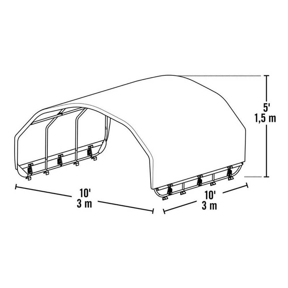 ShelterLogic Corral Shelter - Nail Gallerys