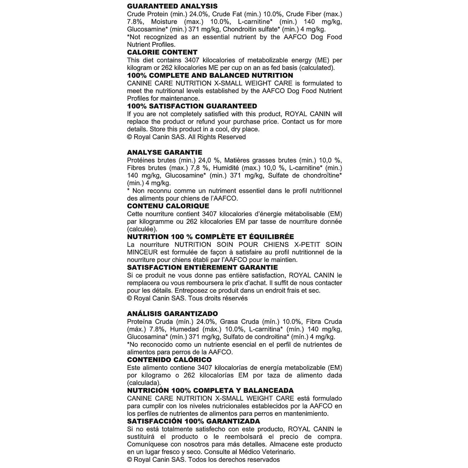 Royal Canin Weight Care Adult Dry Dog Food for Extra Small Breeds - Nail Gallerys