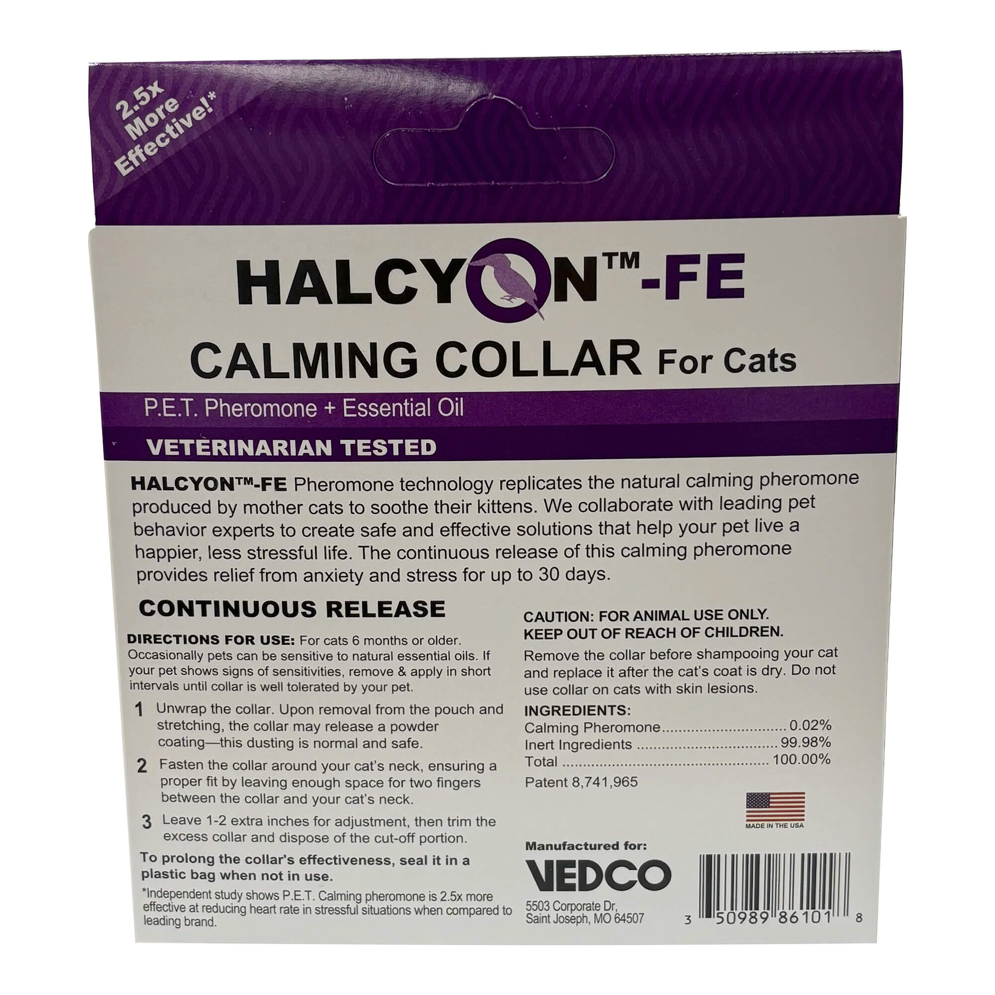Halcyon FE Calming Collar for Cats - Nail Gallerys