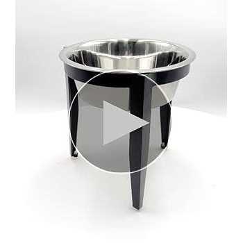 NMN Designs Vision Outdoor / Indoor Elevated Single Diner for Dogs - Nail Gallerys