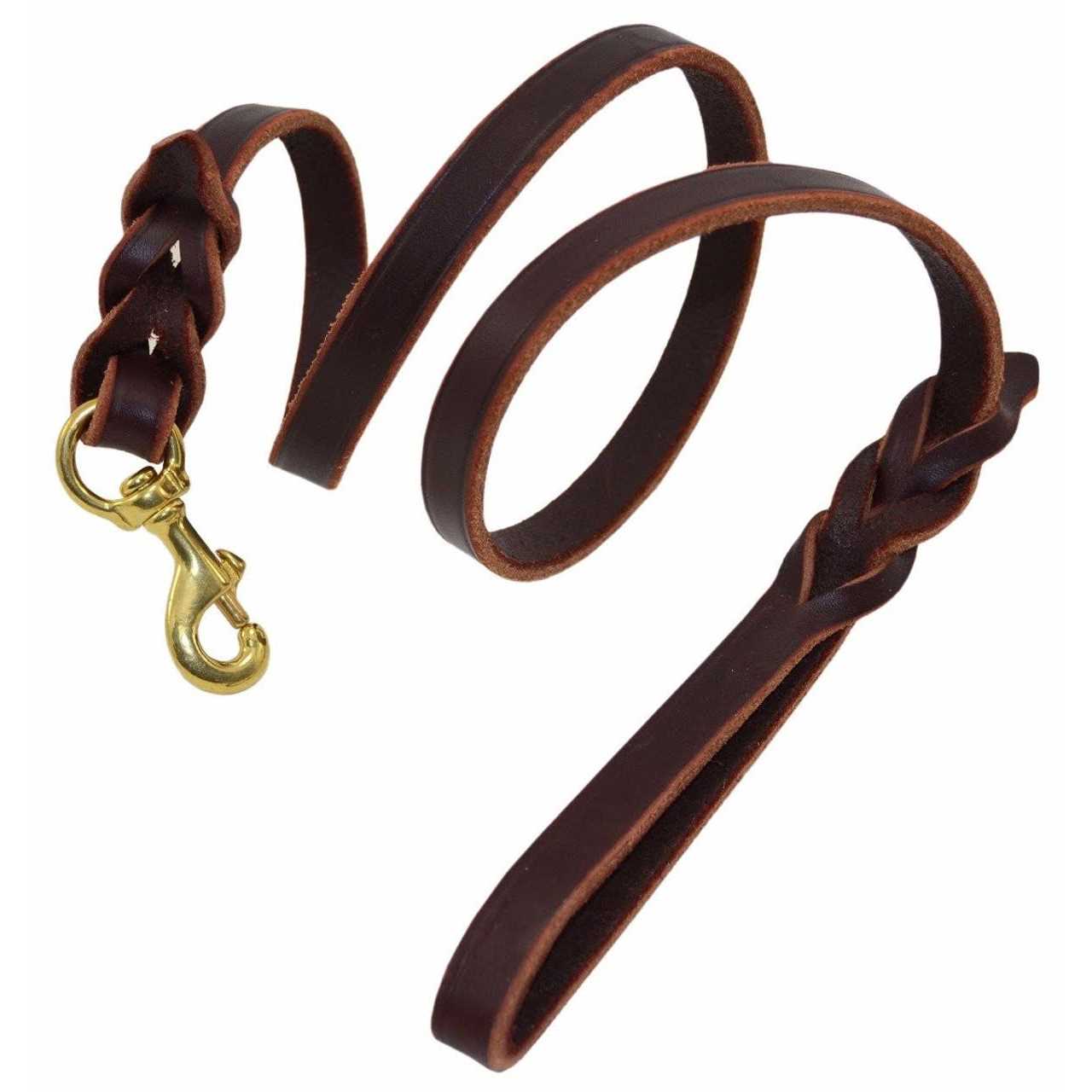 Signature k-9 Braided Leather Leash - Nail Gallerys