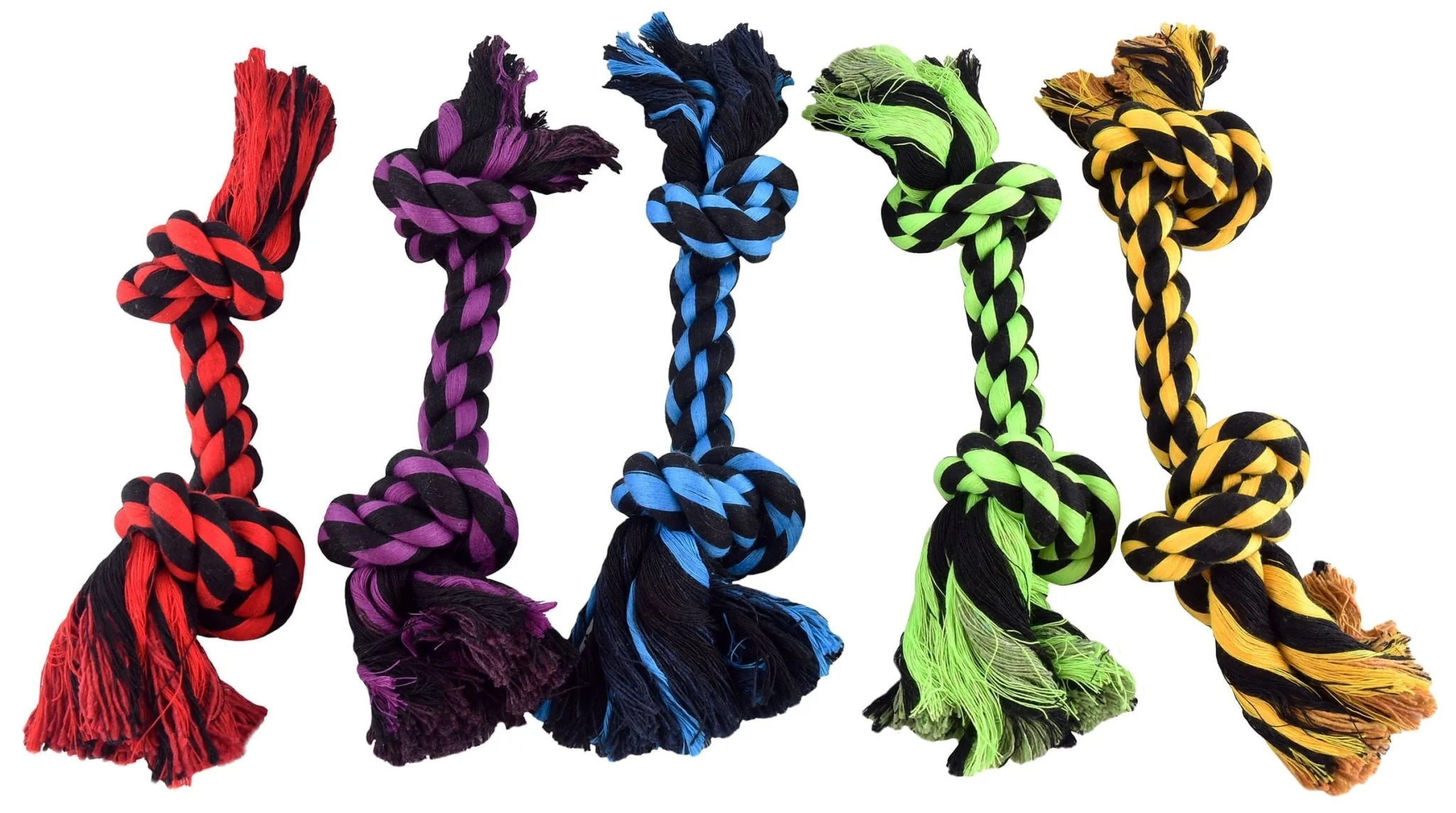 Nuts for Knots 2-Knot Rope Dog Toy, Assorted - Nail Gallerys