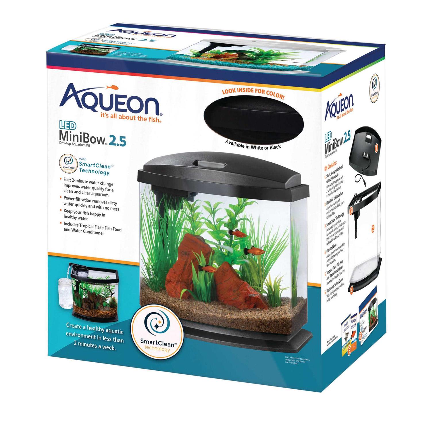 Aqueon LED MiniBow SmartClean Aquarium Kit - Nail Gallerys