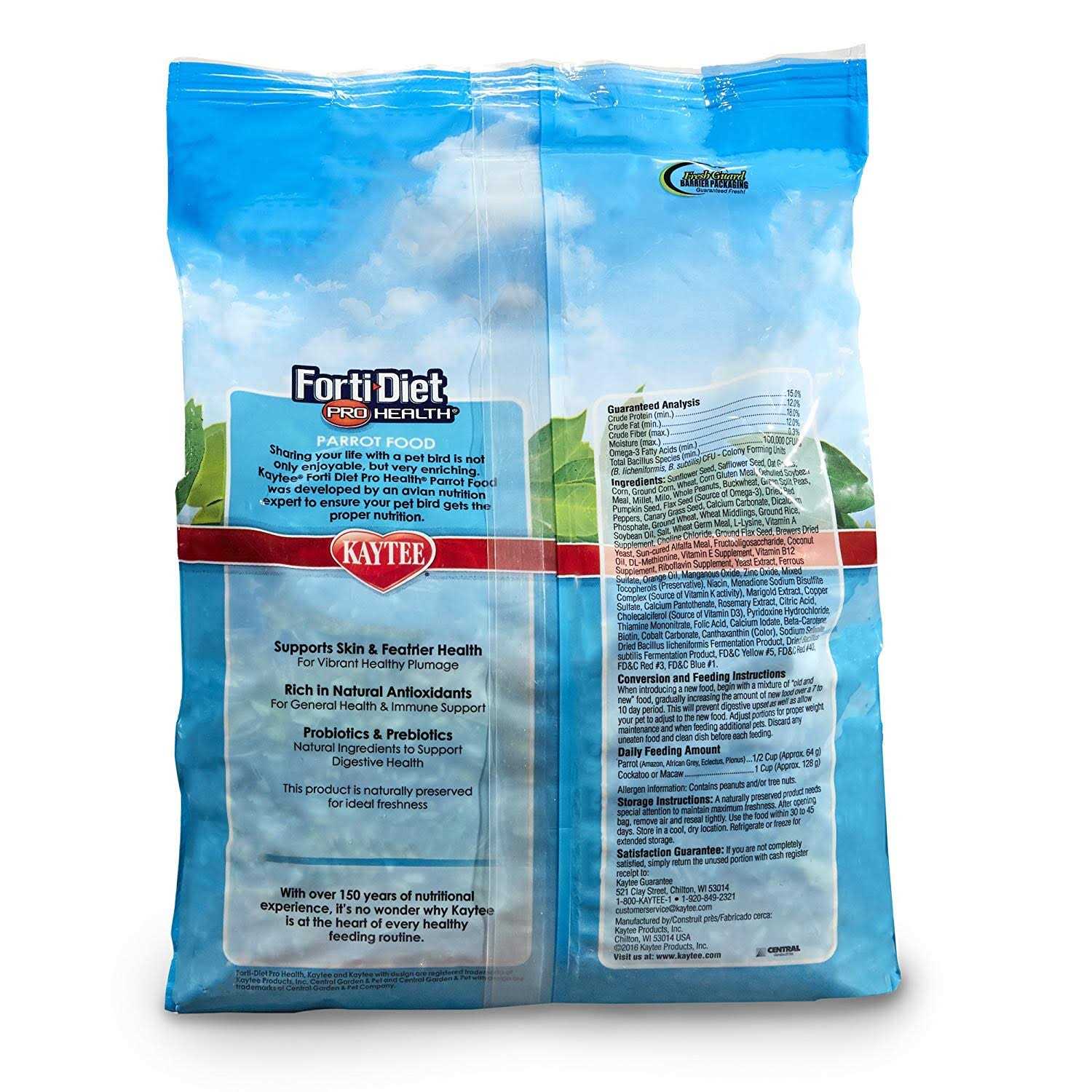 Kaytee Forti-Diet Pro Health Parrot Food - Nail Gallerys