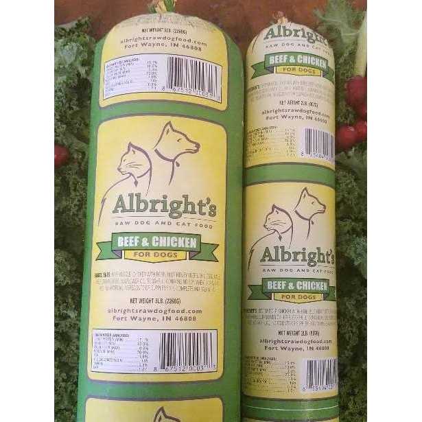Albright’s Raw Frozen Dog Food Chubs - Nail Gallerys