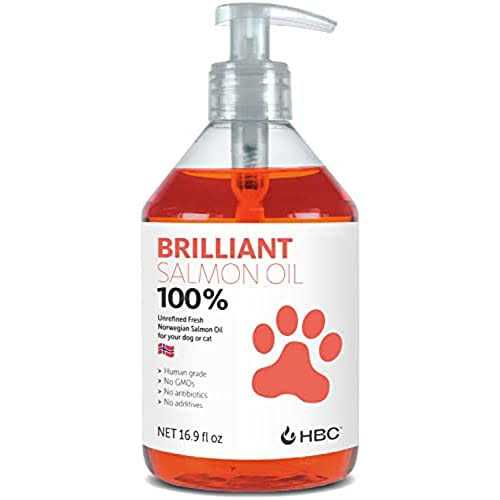 Brilliant Salmon Oil for Dogs, Cats & Puppies Omega 3 Fish Oil Liquid Supplement with DHA, EPA Fatty Acids - Nail Gallerys