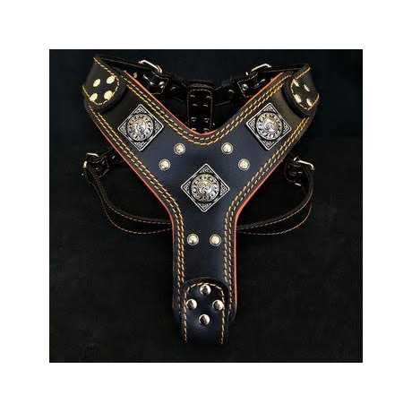 Bestia EROS Dog Leather Harness - Nail Gallerys