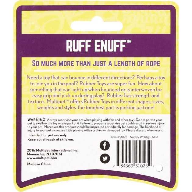 Multipet Nobbly Wobbly Ball Dog Toy - Nail Gallerys