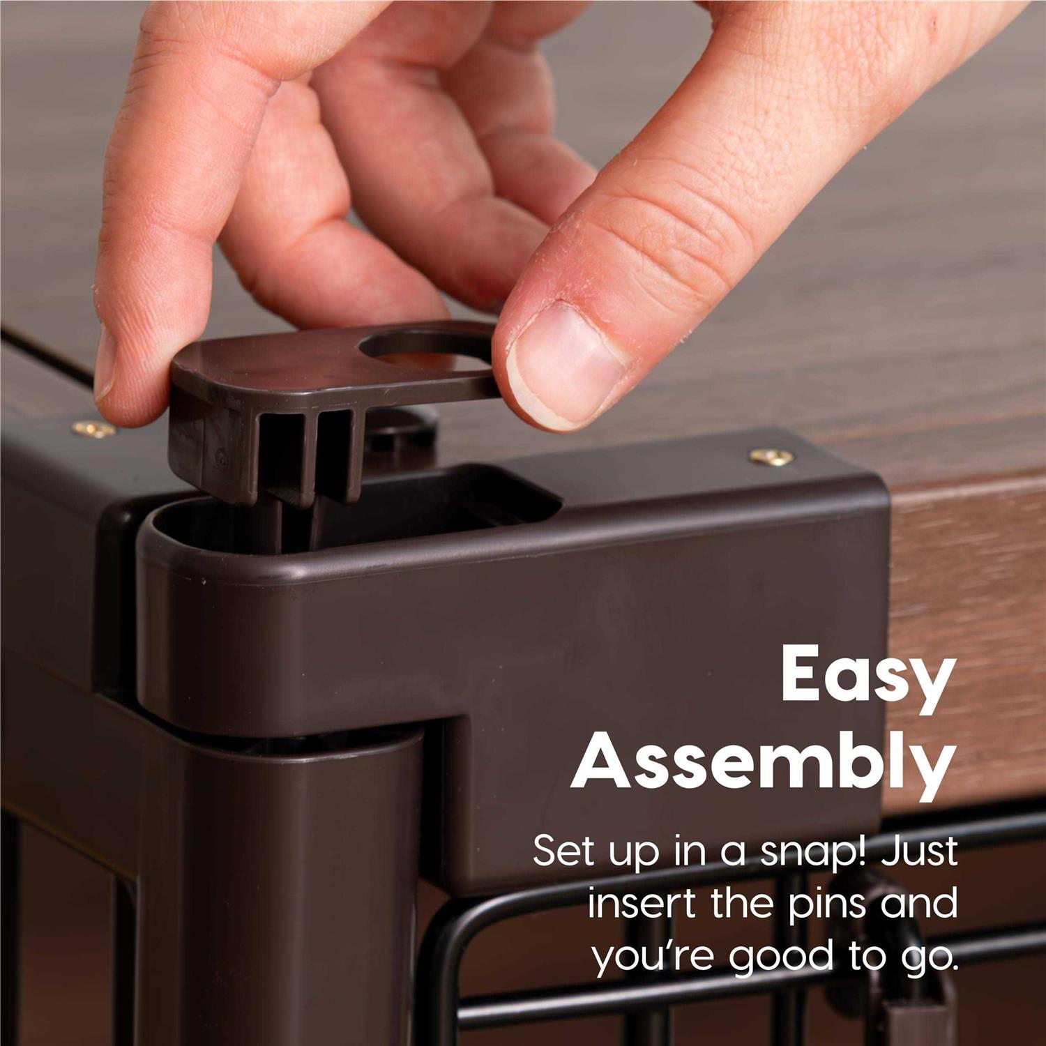 IRIS USA Furniture-Style Wooden Enclosed Pet Crate for Small Medium Dog - Nail Gallerys