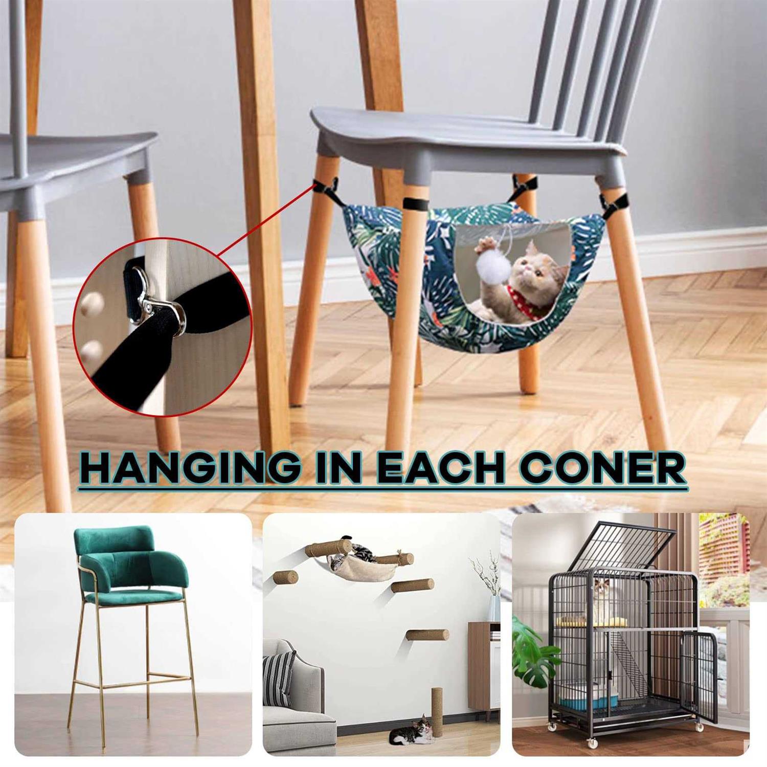 TIRTI Cat Cage Hammock, Double Layer Soft Plush Hanging Pet Bed, Suitable for Indoor Cats Kitten Ferret Hamster Rabbit or Small Animals - Nail Gallerys
