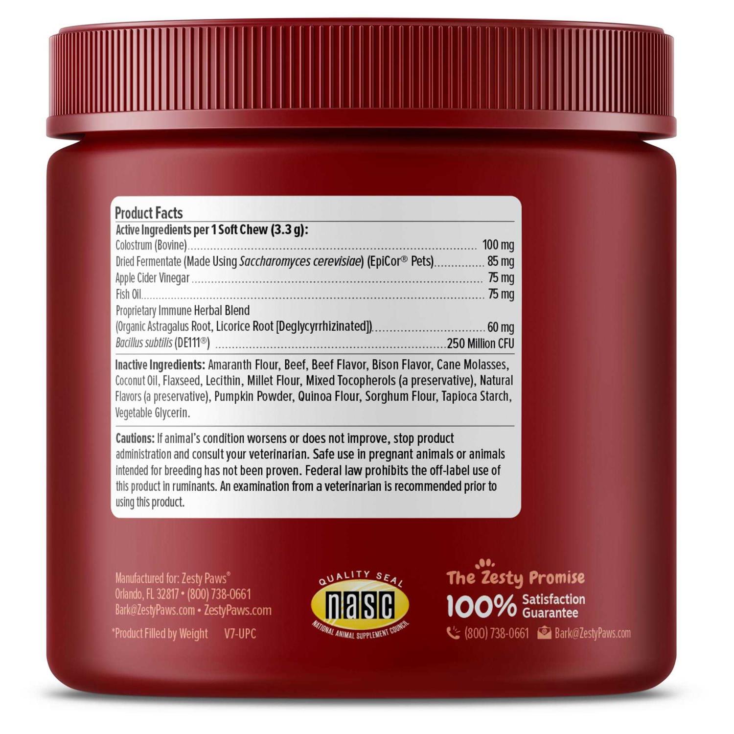 Zesty Paws Dog Allergy Relief Anti Itch Supplement Omega 3 Probiotics for Dogs - Nail Gallerys