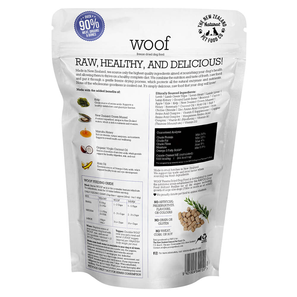 Woof Lamb Freeze Dried Dog Food - Nail Gallerys