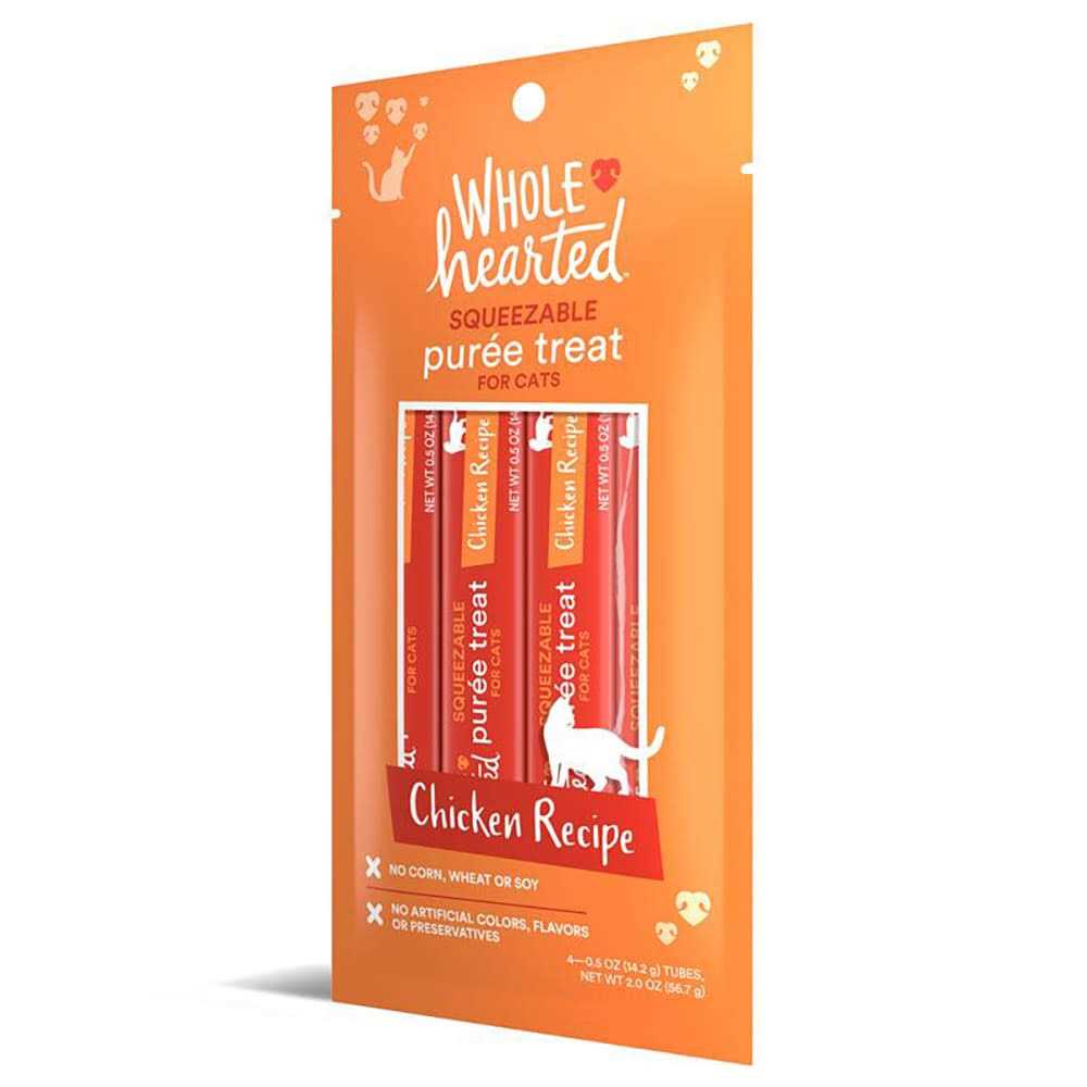 WholeHearted Chicken Recipe Puree Squeezable Cat Treats - Nail Gallerys