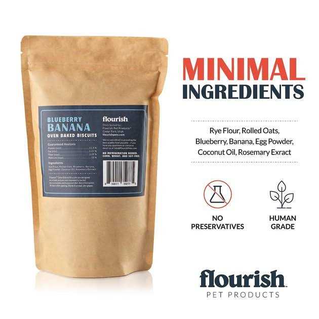 Flourish Peanut Butter Banana Biscuit Dog Treats - Nail Gallerys