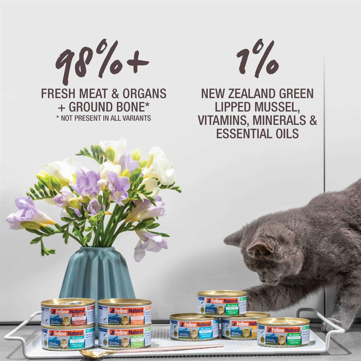 Feline Natural Canned Chicken & Lamb Feast Cat Food - Nail Gallerys