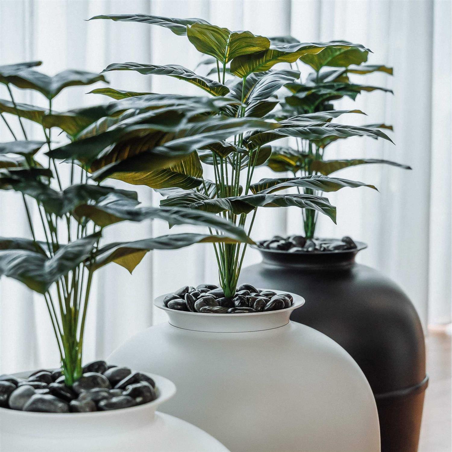 Secret Litter Box by Bundle & Bliss Hidden Litter Box Enclosure with Odor Control Carbon Filter, Faux Plant and Real Stones - Nail Gallerys