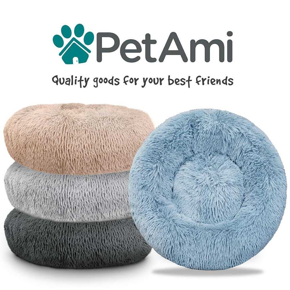 PetAmi Calming Dog Bed for Puppy Cat Kitten Round Washable Pet Bed - Nail Gallerys