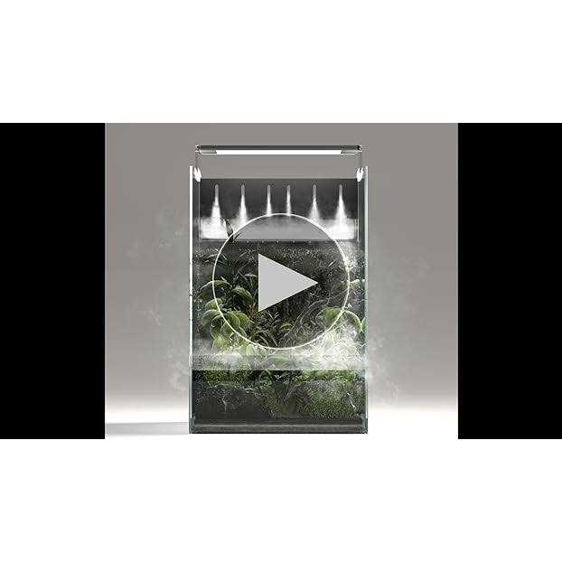 Landen AT30 Aqua Terra Tanks Terrarium All in One, Integrated Paludarium, Light, Water Pump, Mist-Flower and Mat Included, Waterfall and Rain Forest - Nail Gallerys