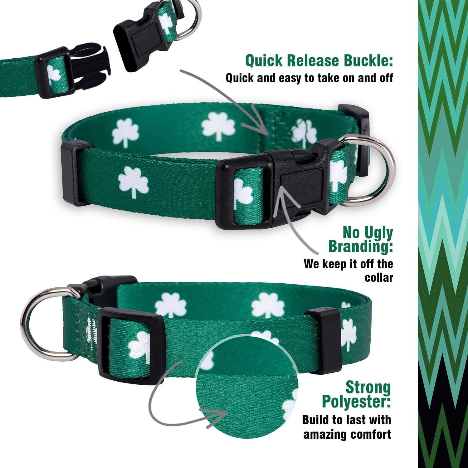 Native Pup St Patricks Day Dog collars - Nail Gallerys