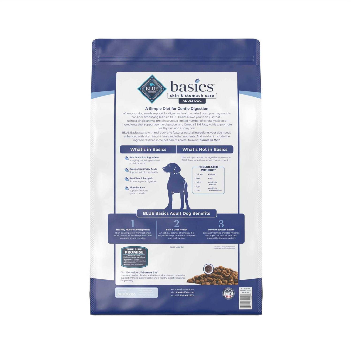 Blue Buffalo Basics Grain Free Adult Duck & Potato Recipe Dry Dog Food - Nail Gallerys