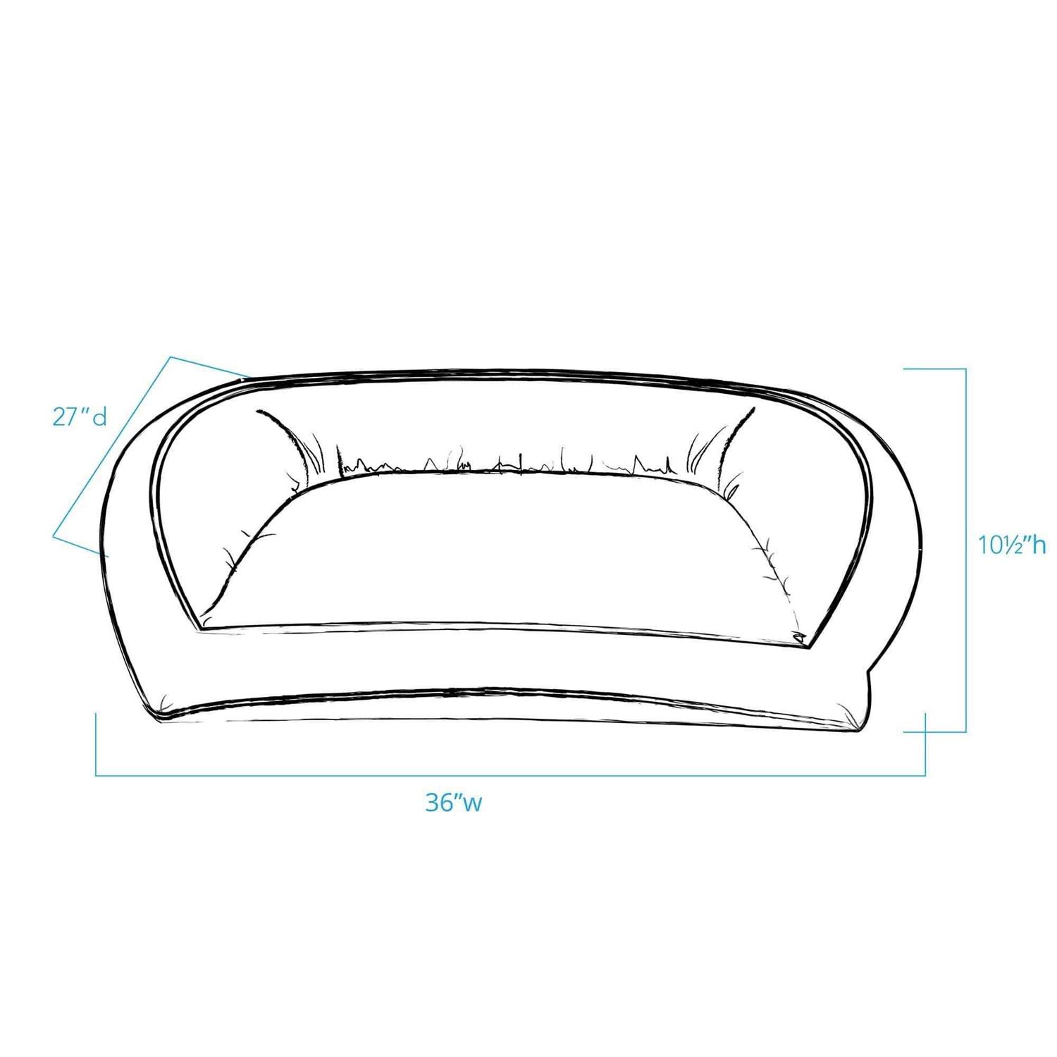 Carolina Pet Quilted Microfiber Bolster Bed - Nail Gallerys