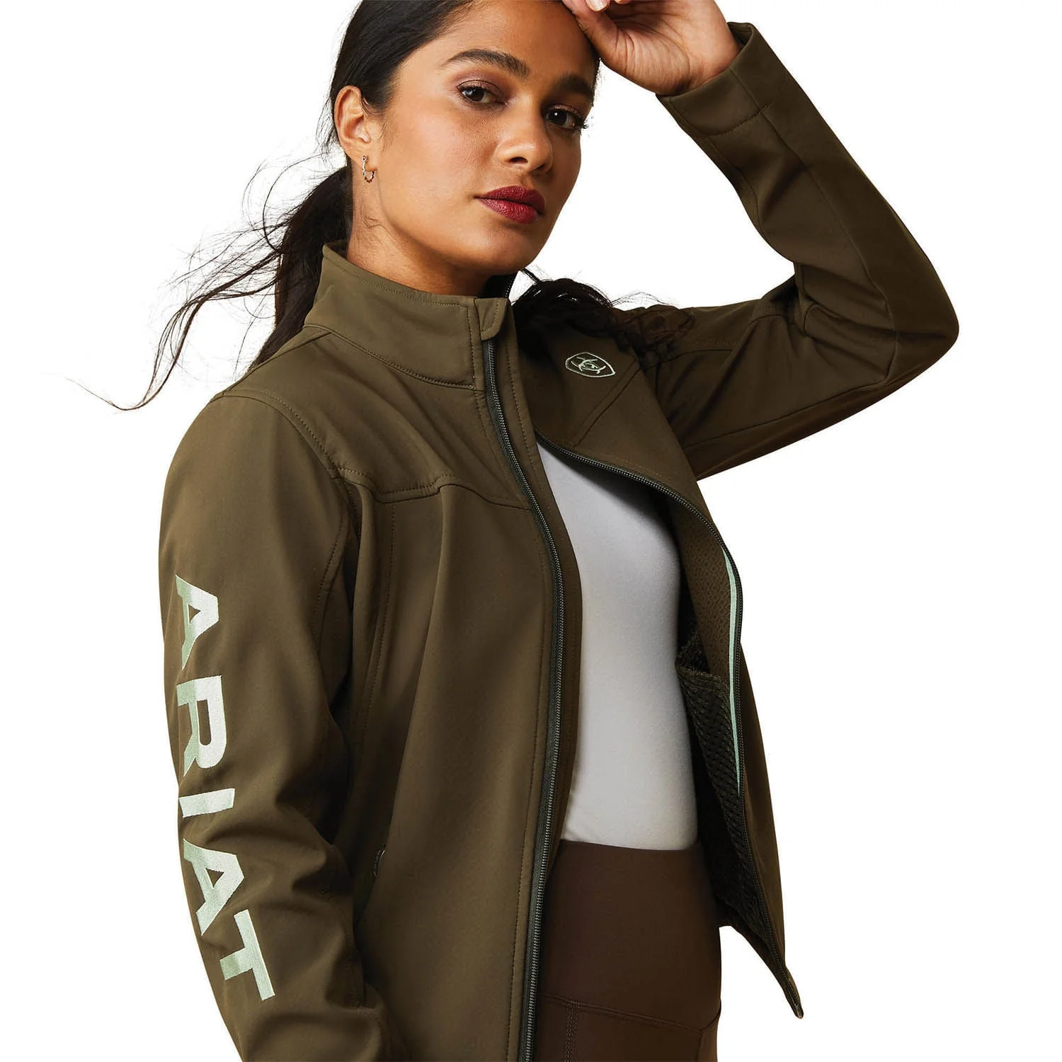 Ariat Women's  Team Softshell Jacket, Relic - Nail Gallerys