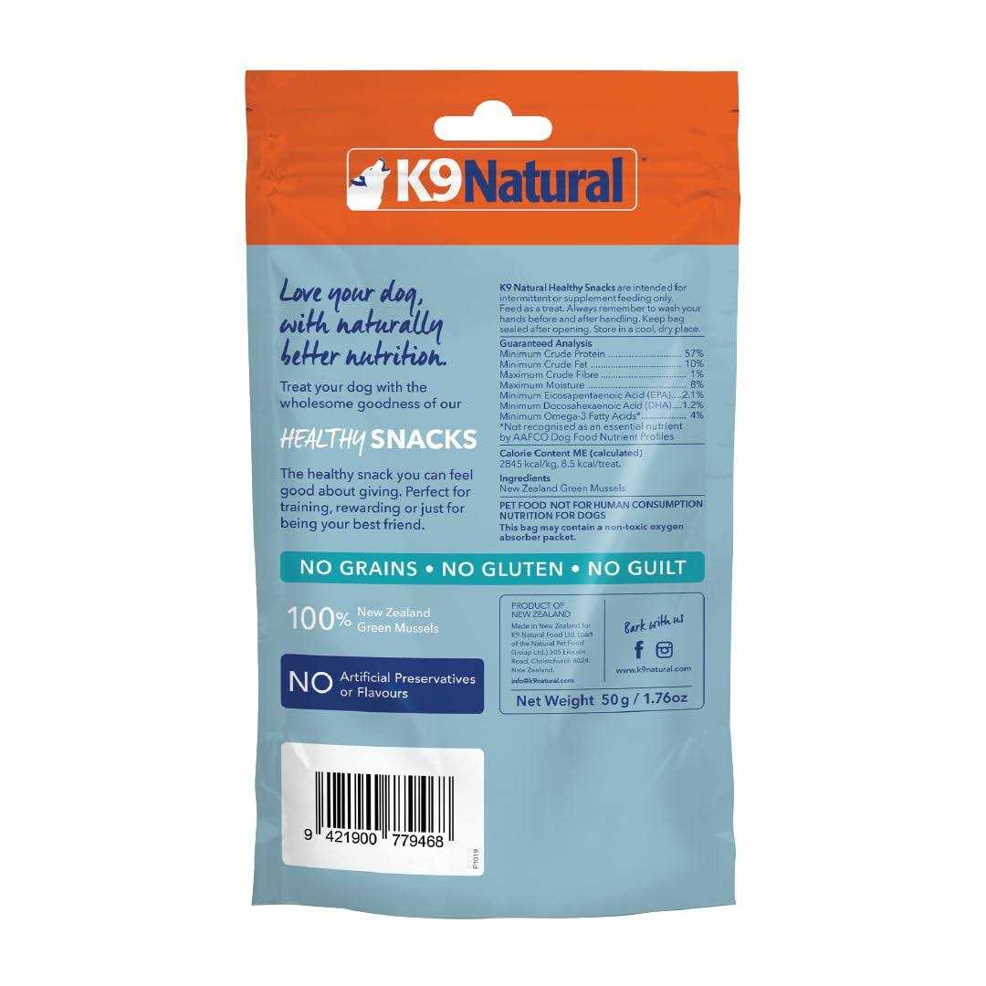 K9 Natural Healthy Snacks Green Mussels Freeze-Dried Dog Treats - Nail Gallerys