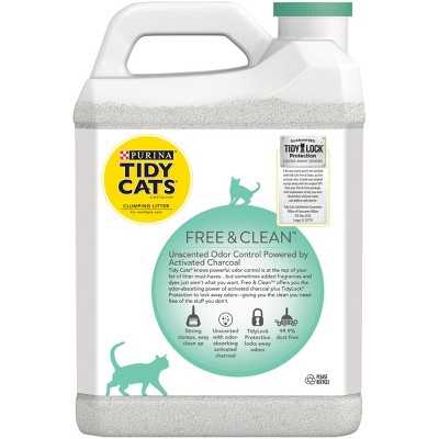 Tidy Cats Free & Clean Unscented Clumping Clay Cat Litter, 20-lb jug, case of 2 - Nail Gallerys