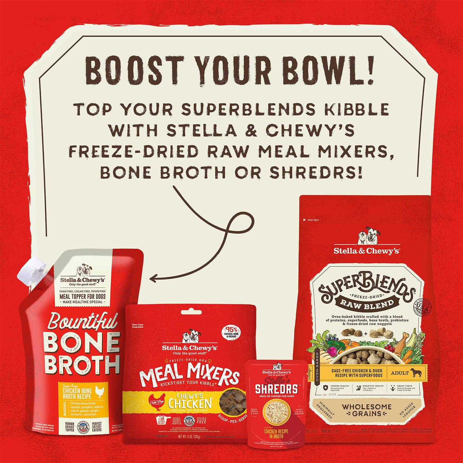 Stella & Chewy’s SuperBlends Raw Wholesome Grains Cage Free Chicken & Duck Recipe with Superfoods - Nail Gallerys