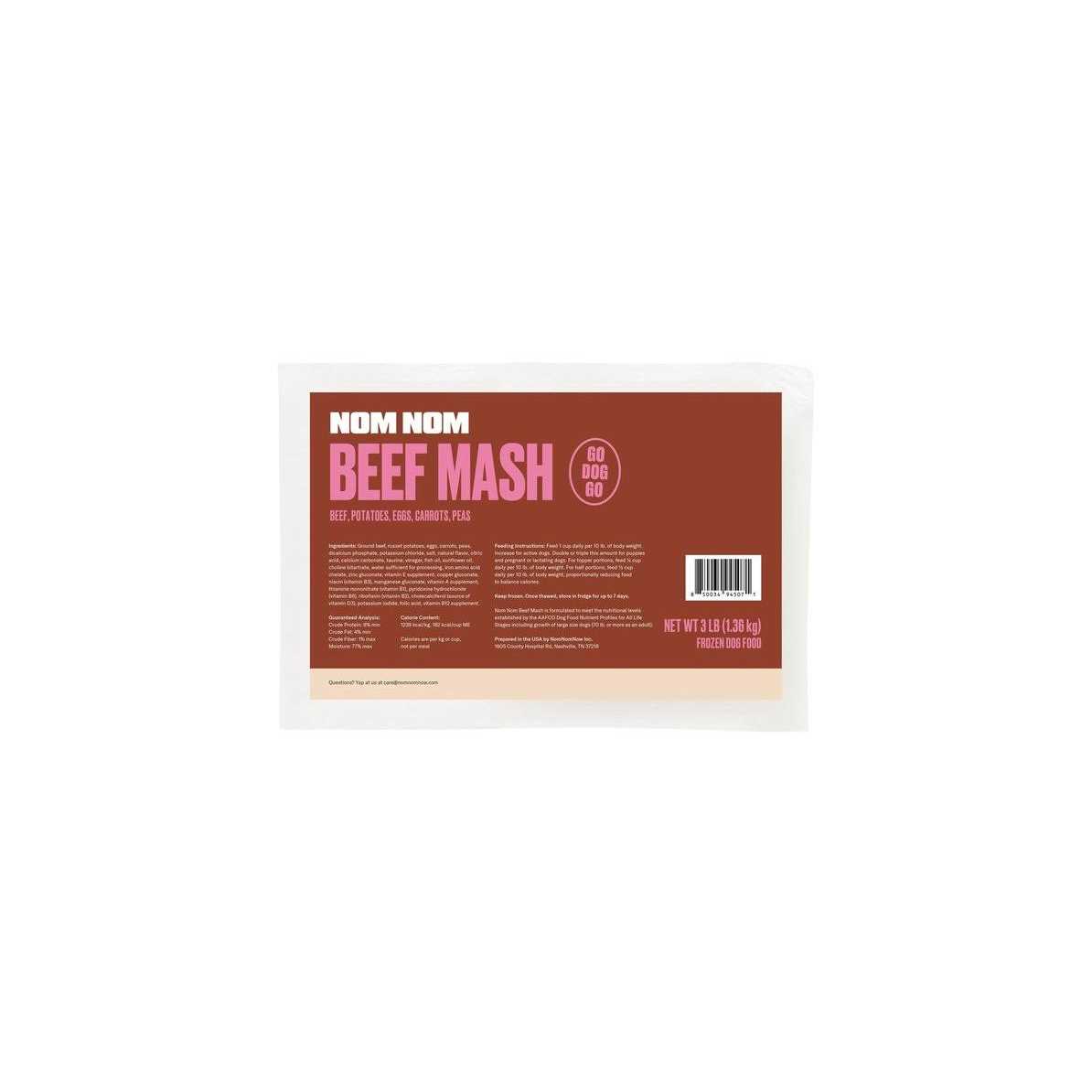 Nom Nom Frozen Dog Food Beef - Nail Gallerys