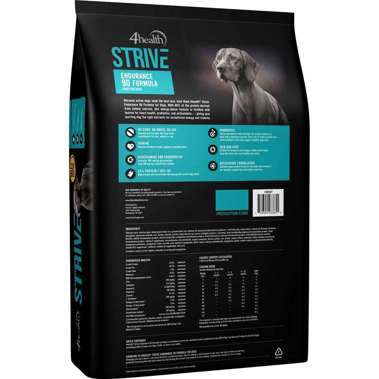 4health 9696 Strive Endurance 90 Formula Dry Dog Food - Nail Gallerys