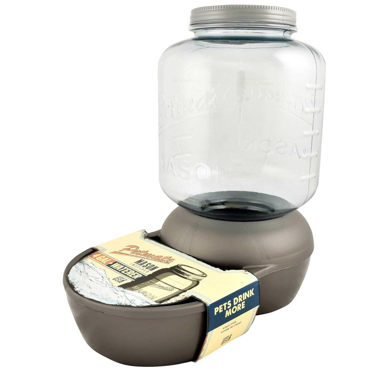 Petmate Mason Jar Replenishing Waterer - Nail Gallerys