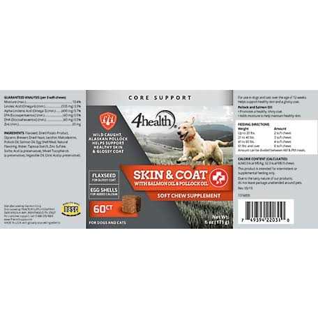 4health Salmon and Pollock Oil Skin and Coat Supplement for Dogs - Nail Gallerys